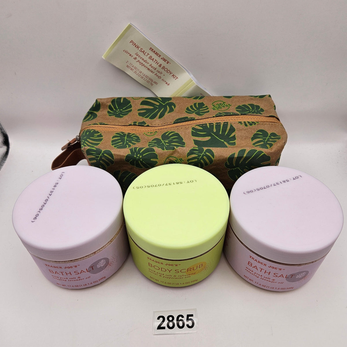 LOT OF 3 - TRADER JOE'S (1)BODY SCRUB + (2)BODY SALT NWT