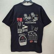 ICE CREAM MEN'S XL COLORFUL BLACK GRAPHICS TEE SHIRT