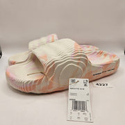 ADIDAS WOMEN'S 11 ADILETTE 22 SLIDE CREAM GLOW PINK JH9698