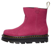 DR MARTENS WOMEN 6 ZEBZAG RIGGER MILLED NUBUCK WATERPROOF FUCHSIA PINK 42022650