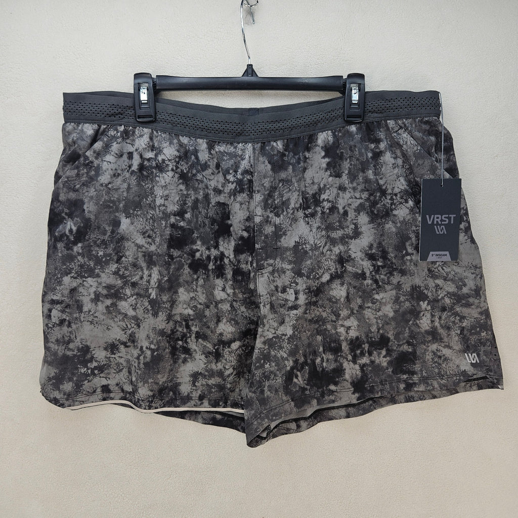 VRST MEN'S XXL ENTHUSIAST 5" WITH POCKET GRUNGE TIE DYE SILVER SHAD NWT