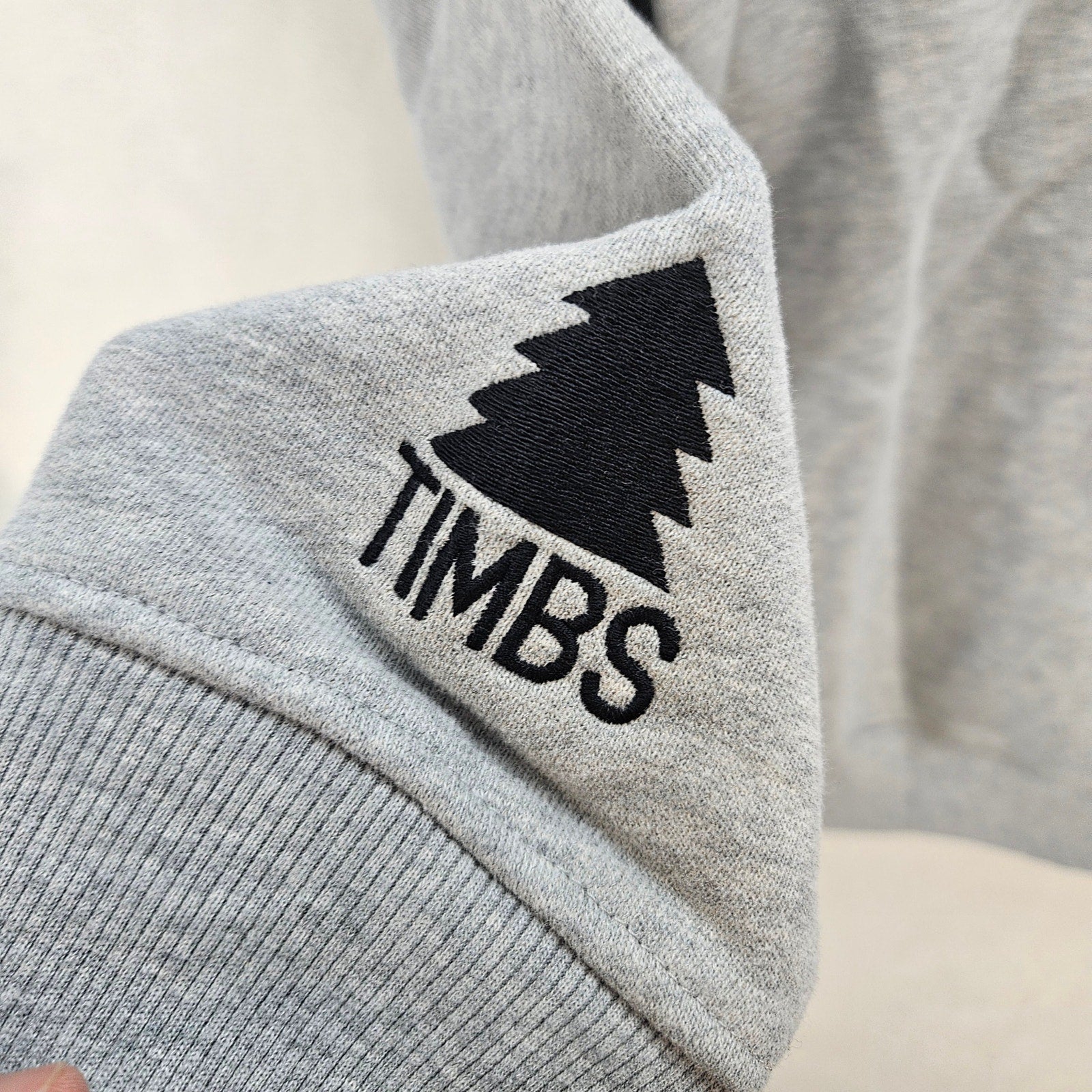 TIMBERLAND X NINA CHANEL ABNEY XL TERRY CLOTH PULLOVER HOODIE GRAY NWT