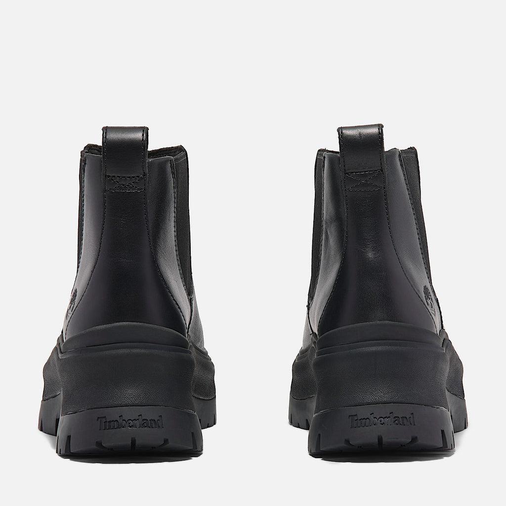 TIMBERLAND WOMEN'S 9.5 ROXIE LANE MID CHELSEA BOOT BLACK FULL GRAIN NIB