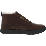 TIMBERLAND MEN'S 13 DAVIS SQUARE WP WARM LINED CHUKKA RUST FULL GRAIN DK BROWN