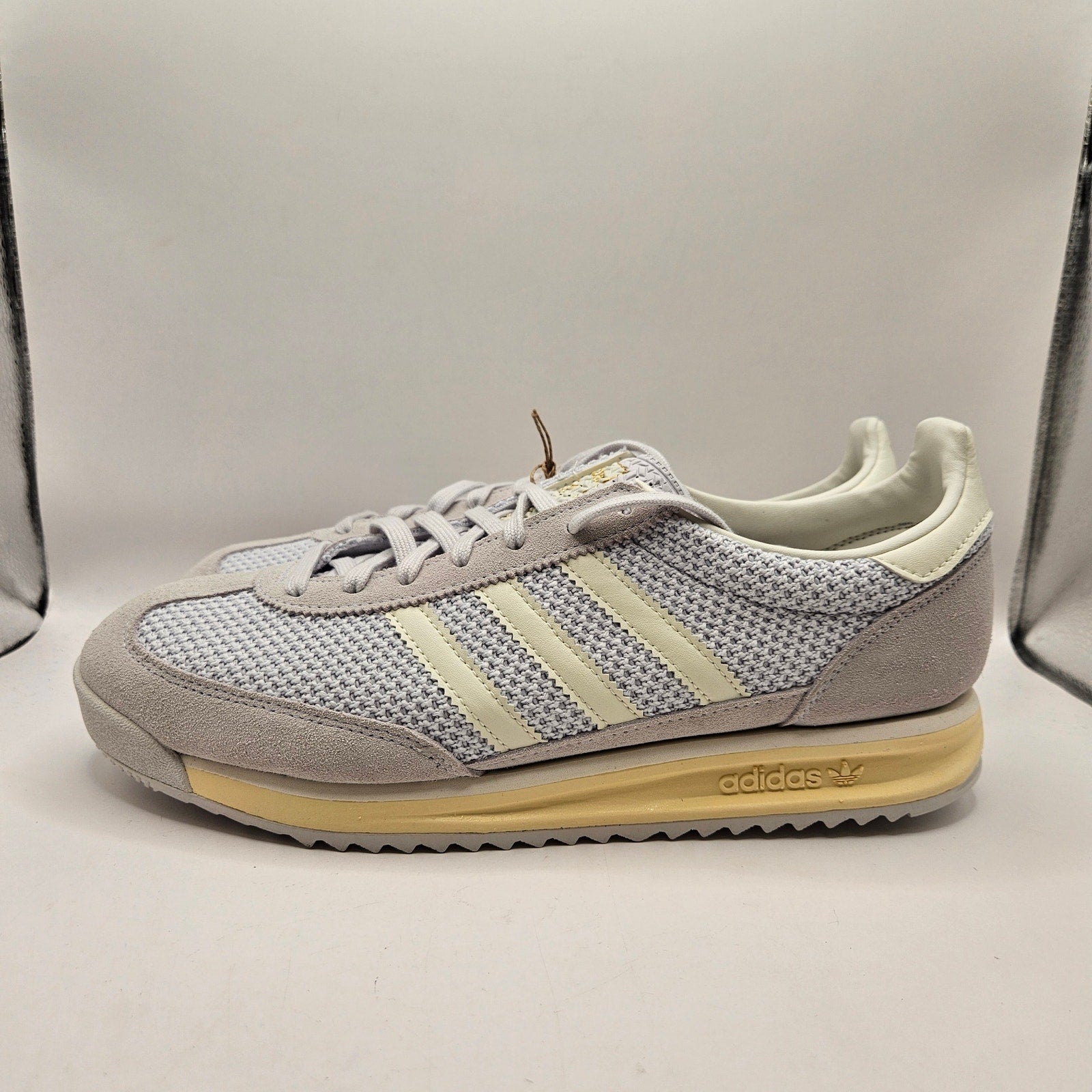 ADIDAS ORIGINALS MEN'S 10.5 SL72 RS GREY WHITE RETRO CASUAL SNEAKERS NWOB JR8773