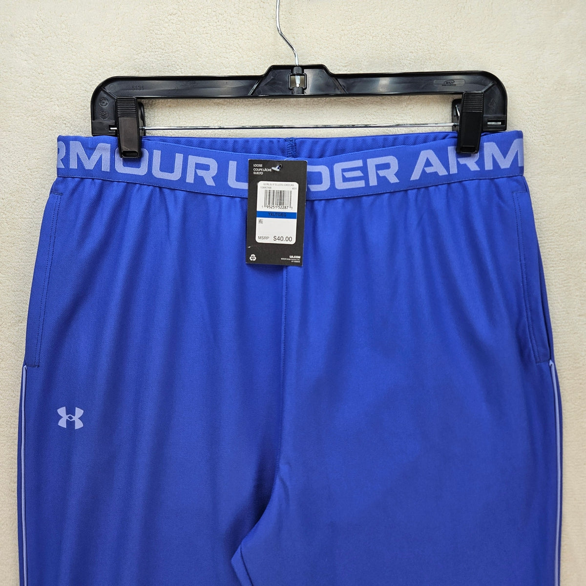 UNDER ARMOUR GIRLS XL TRAINING PLAY UP PANTS ROYAL BLUE 1366768-401 NWT