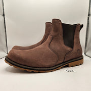 TIMBERLAND MEN'S 13 ATTLEBORO CHELSEA DARK BROWN LEATHER BOOT