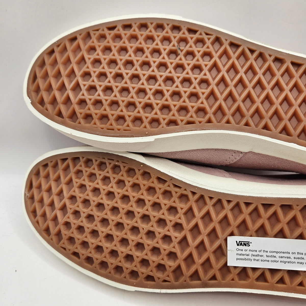 VANS WOMEN'S 8 AUTHENTIC LX 44 RARE HAIRY SUEDE LIGHT ROSE PINK SKATE SHOES NWOB