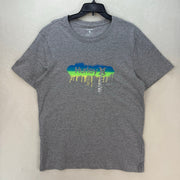 WHOLESALE 17X HURLEY MENS LARGE HOT MESS GRAPHIC TEE GREY II COTTON