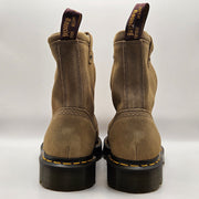 DR MARTENS MEN'S 10 SAVANNAH TAN SUEDE ANISTONE LO BIKER BOOTS