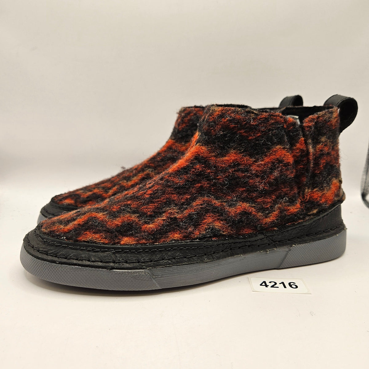 CLARKS MEN'S 7.5 GERALD ANKL BOOT SLIPPERS ORTHOLITE CHELSEA WOOL