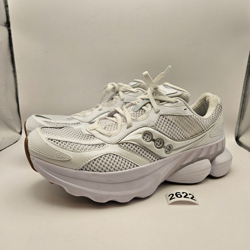 SAUCONY MEN'S 10.5 GRID NXT WHITE RUNNING SNKR S70797-4 NWOB
