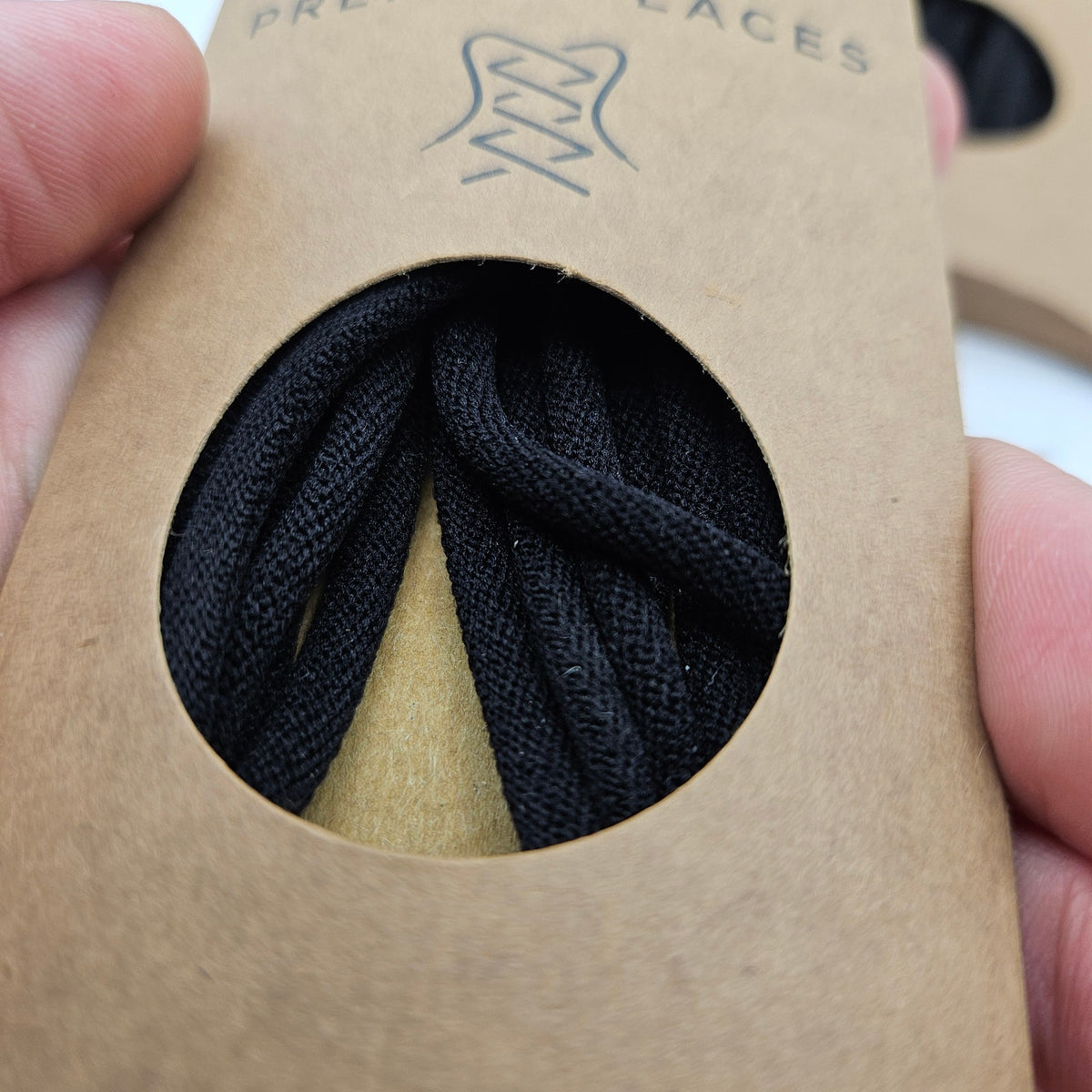 LOT OF 3 - ECCO PREMIUM LACES 120CM BLACK SPORTY ROUND LACE NIB 1X3PAIRS