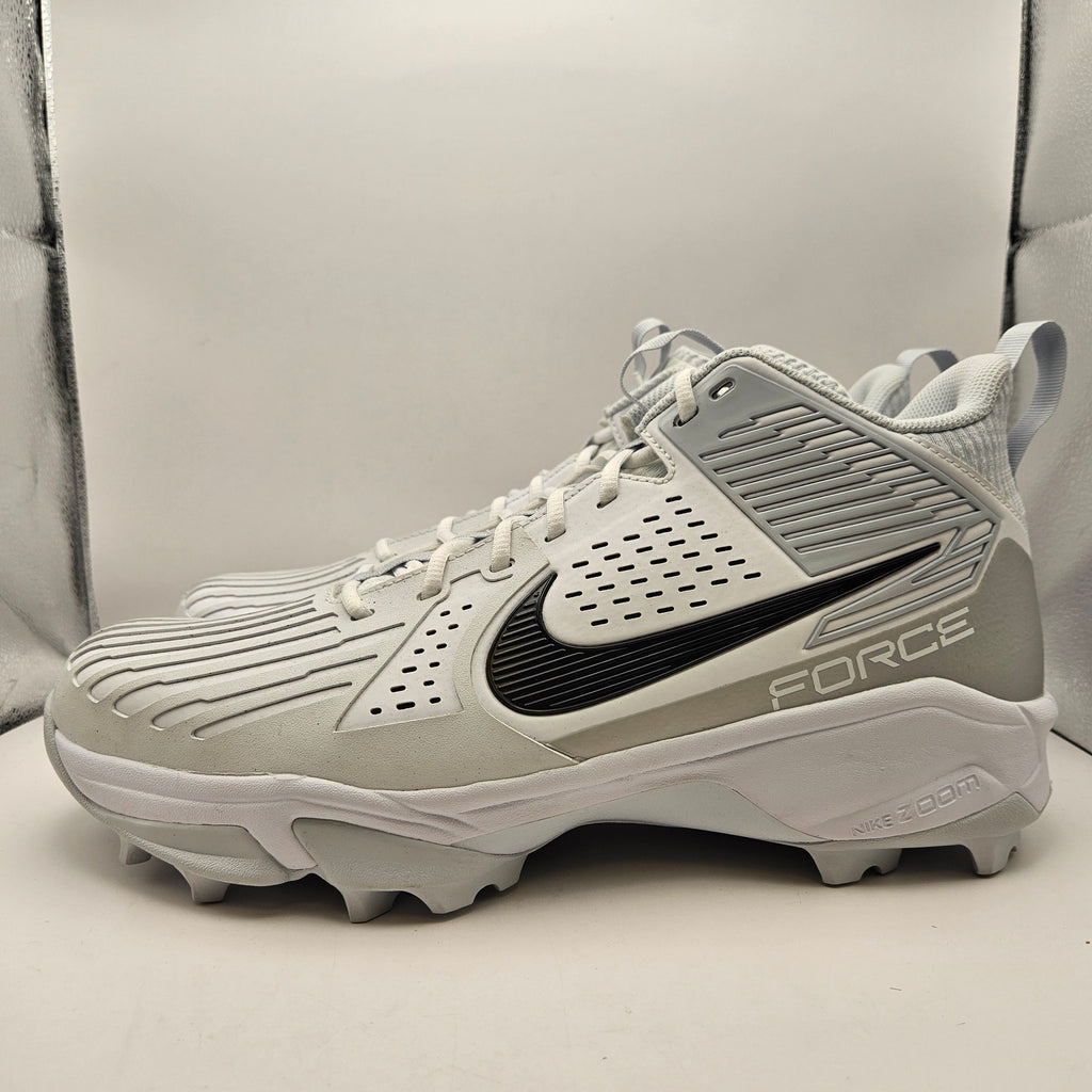 NIKE MEN'S 16 SAVAGE PRO 3 SHARK FOOTBALL CLEATS WHITE FJ8163-105 NWOB