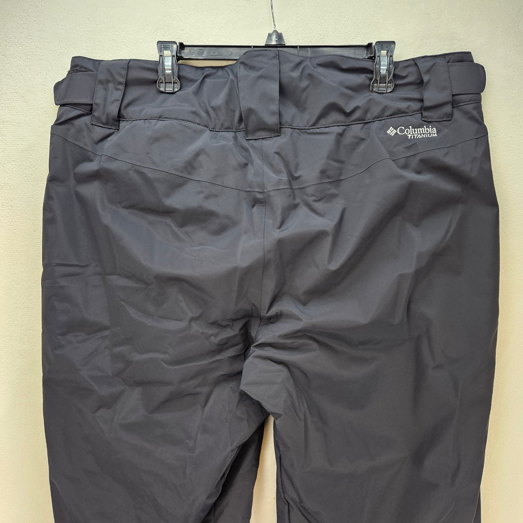 COLUMBIA WOMEN'S XXL TITANIUM SERIES CIRQUE BOWL WP SNOW PANTS BLACK NWT