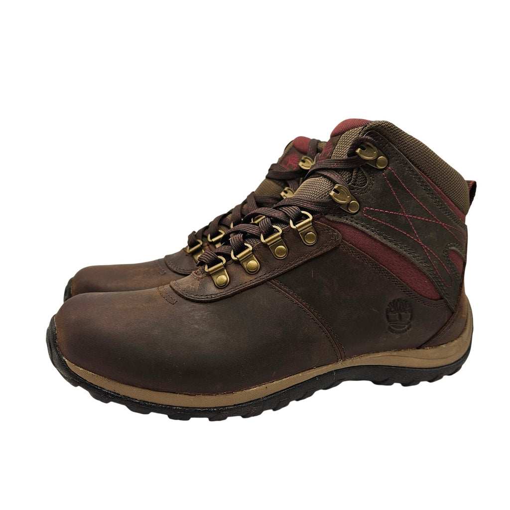 TIMBERLAND WOMEN'S 9.5 WIDE NORWOOD MID WATERPROOF HIKING BOOTS DARK BROWN NIB