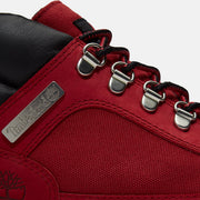 TIMBERLAND MEN'S 10.5 FIELD BOOT MID LACE WATERPROOF DARK RED NUBUCK