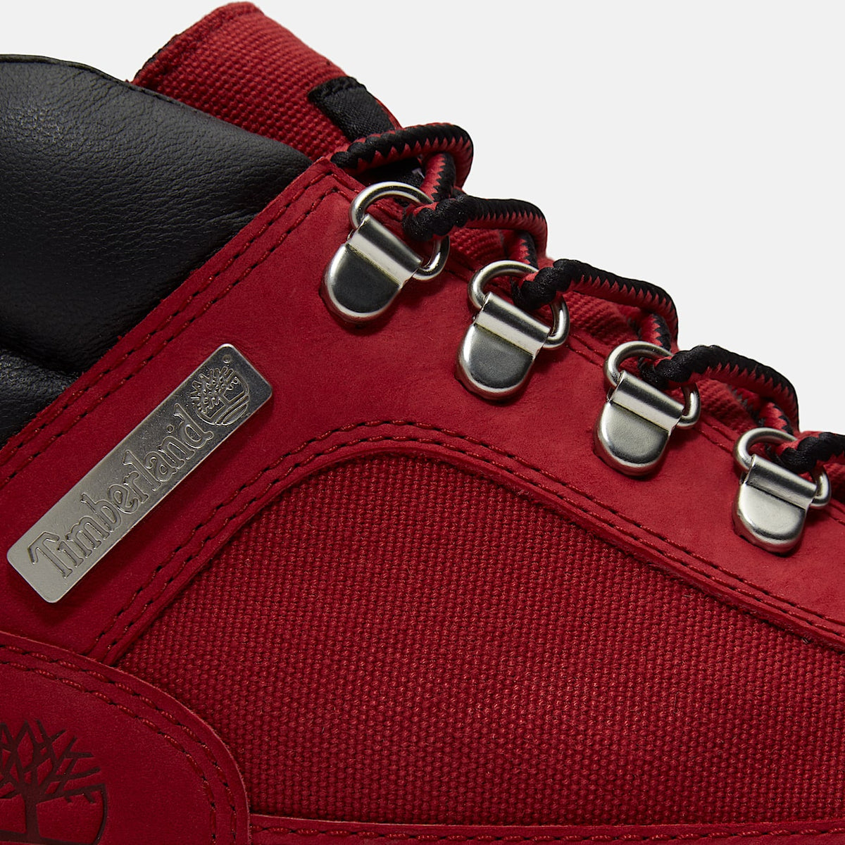 TIMBERLAND MEN'S 10.5 FIELD BOOT MID LACE WATERPROOF DARK RED NUBUCK