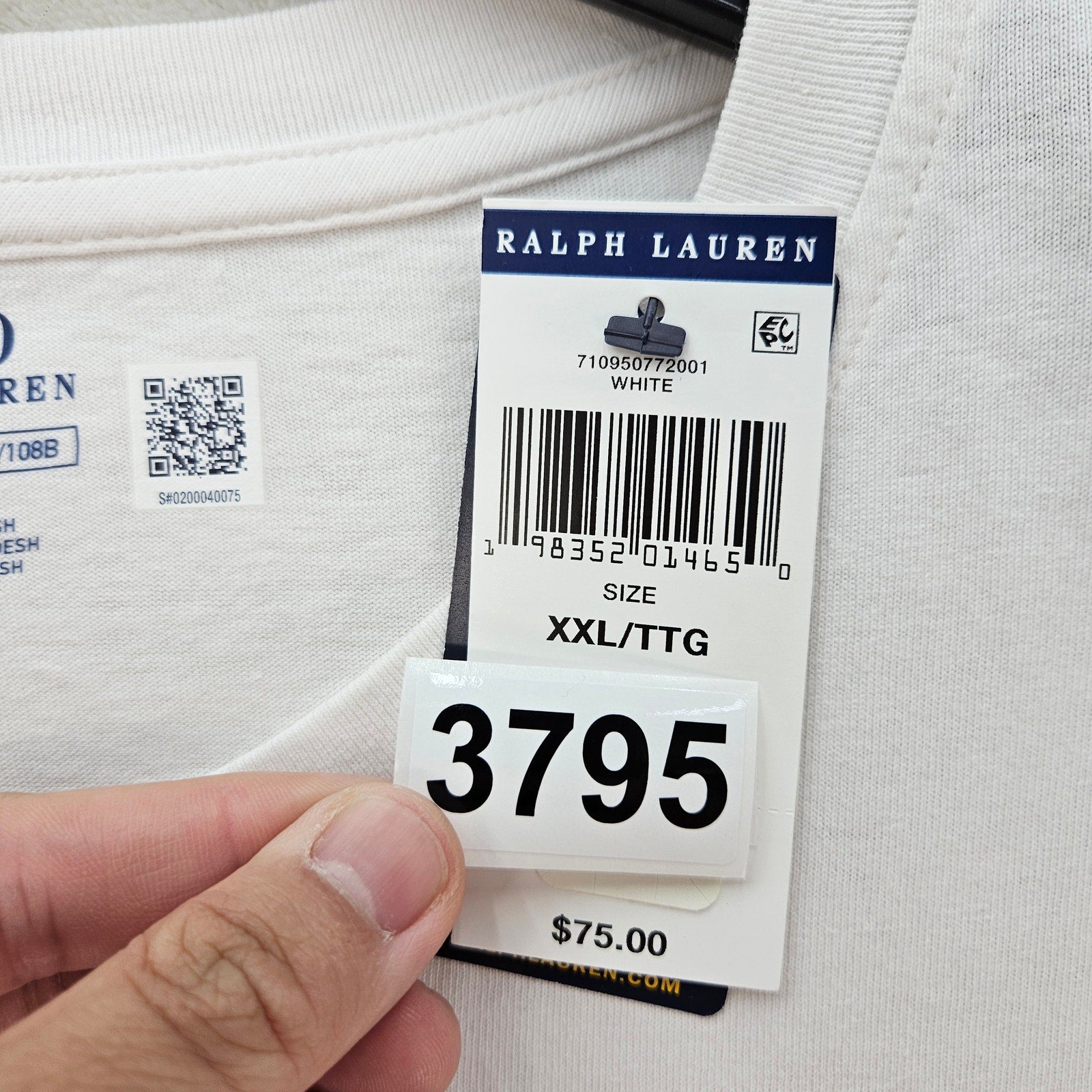 POLO RALPH LAURENT MEN'S XXL MOUNTAIN EXPEDITION RL67 WHITE GRAPHICS TSHIRT NWT