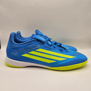 ADIDAS MEN'S 8.5 F50 LEAGUE INDOOR SOCCER SHOES BLUE NEON YELLOW NWOB JR8973