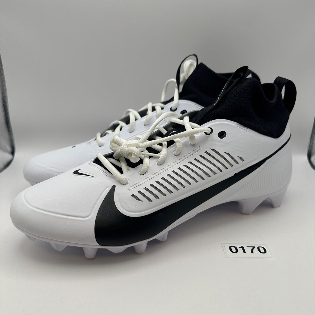 NIKE Men's 13 Vapor Edge PRO 360 2 Football Cleats Black/White