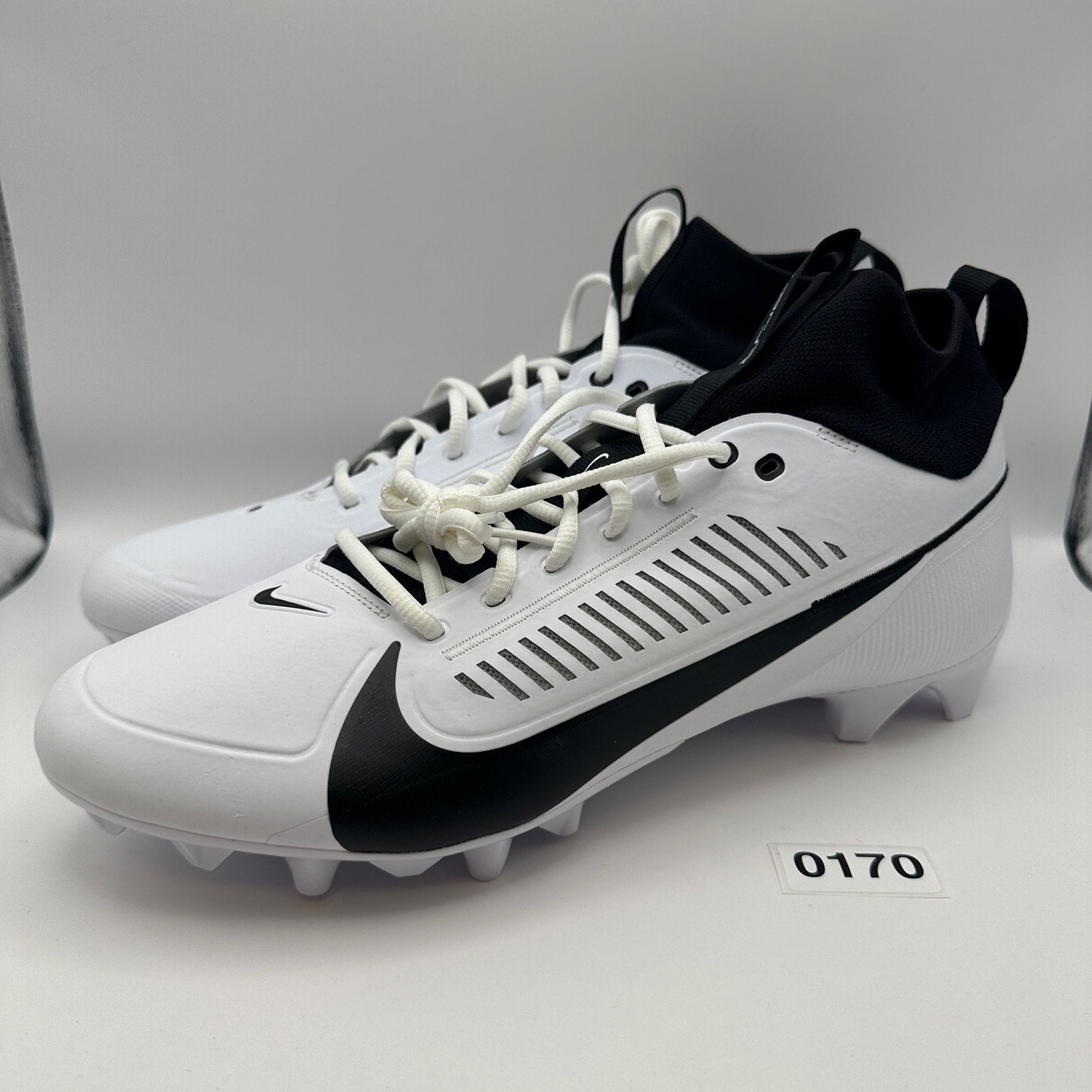 NIKE Men's 13 Vapor Edge PRO 360 2 Football Cleats Black/White