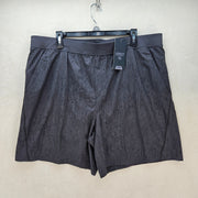 VRST MEN'S XXL 7 IN INSEAM LINED PRINT SCRATCH GRAPHIC CHARCOAL NWT