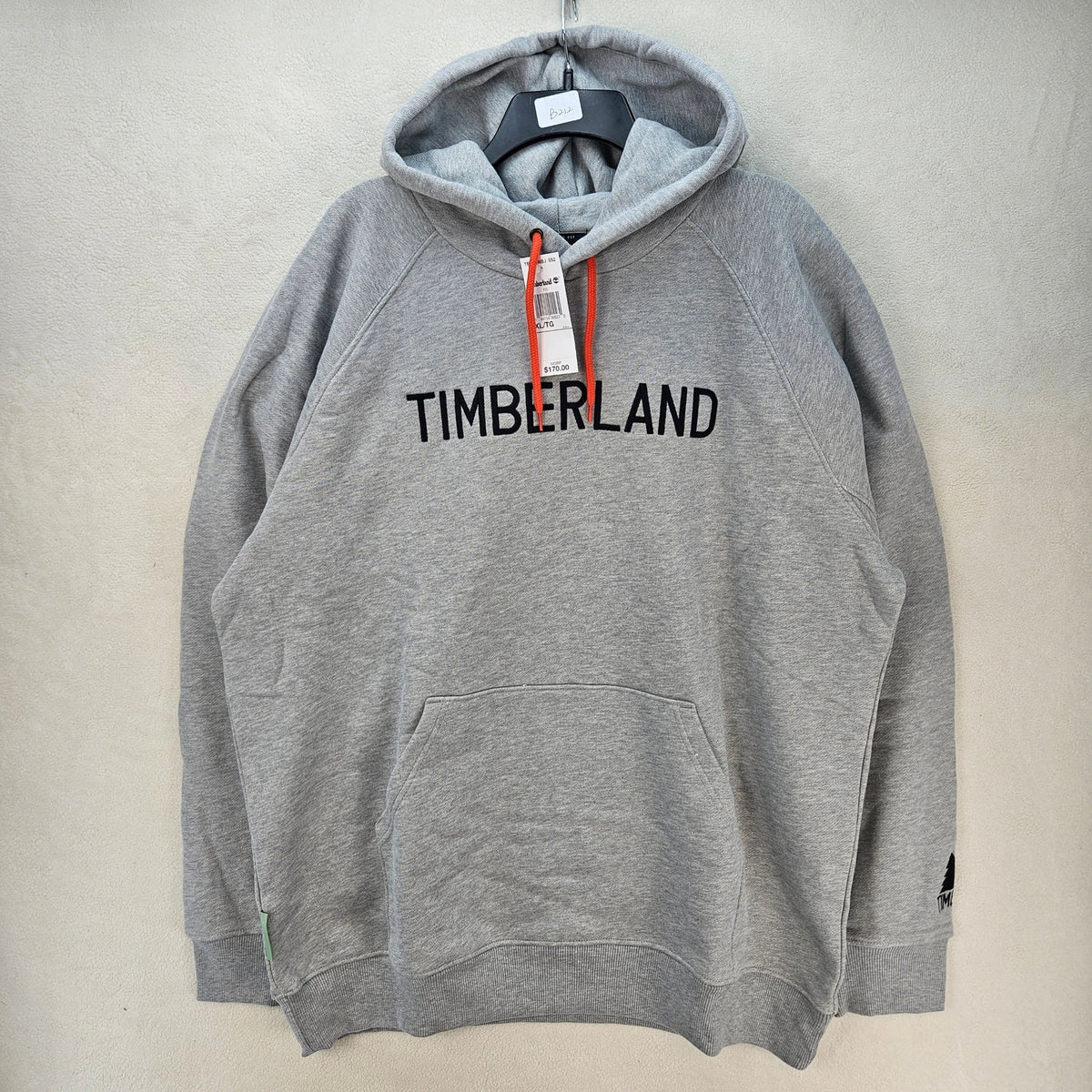 TIMBERLAND X NINA CHANEL ABNEY XL TERRY CLOTH PULLOVER HOODIE GRAY NWT