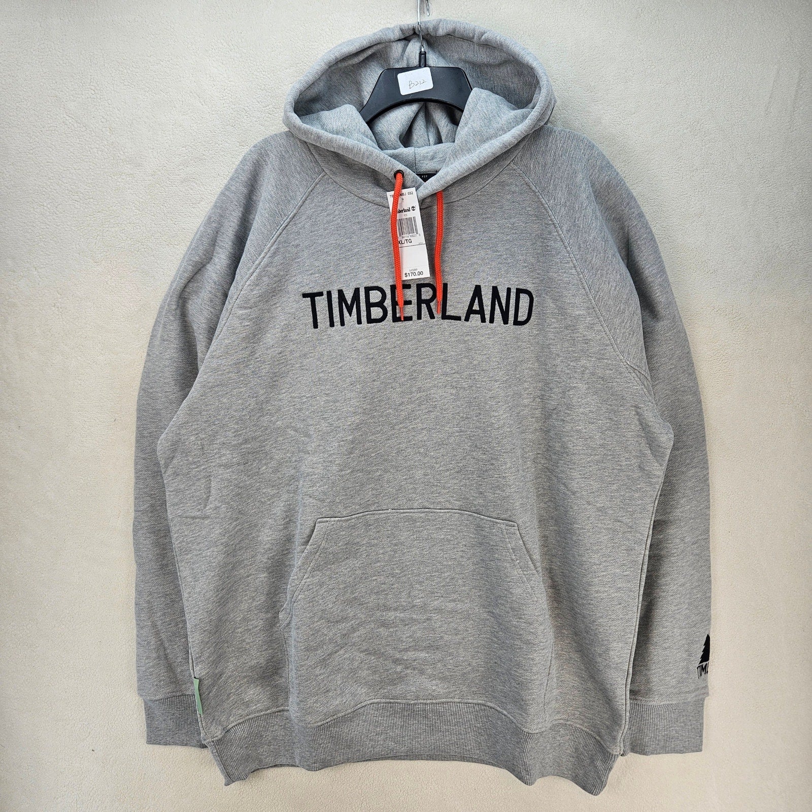 TIMBERLAND X NINA CHANEL ABNEY XL TERRY CLOTH PULLOVER HOODIE GRAY NWT