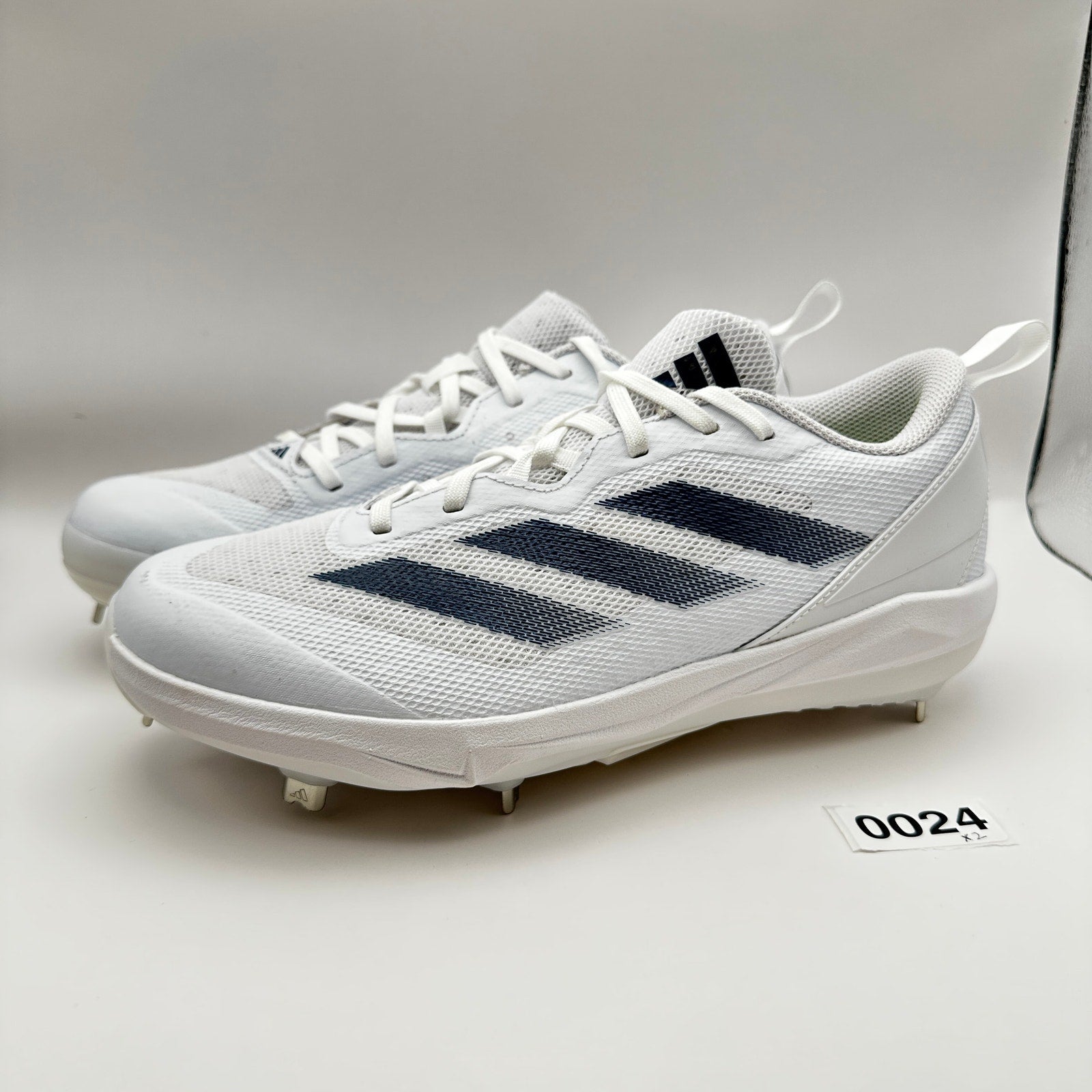 Adidas Womens 7.5 Softball Shoes Adizero Instinct IH3468 White/Blue