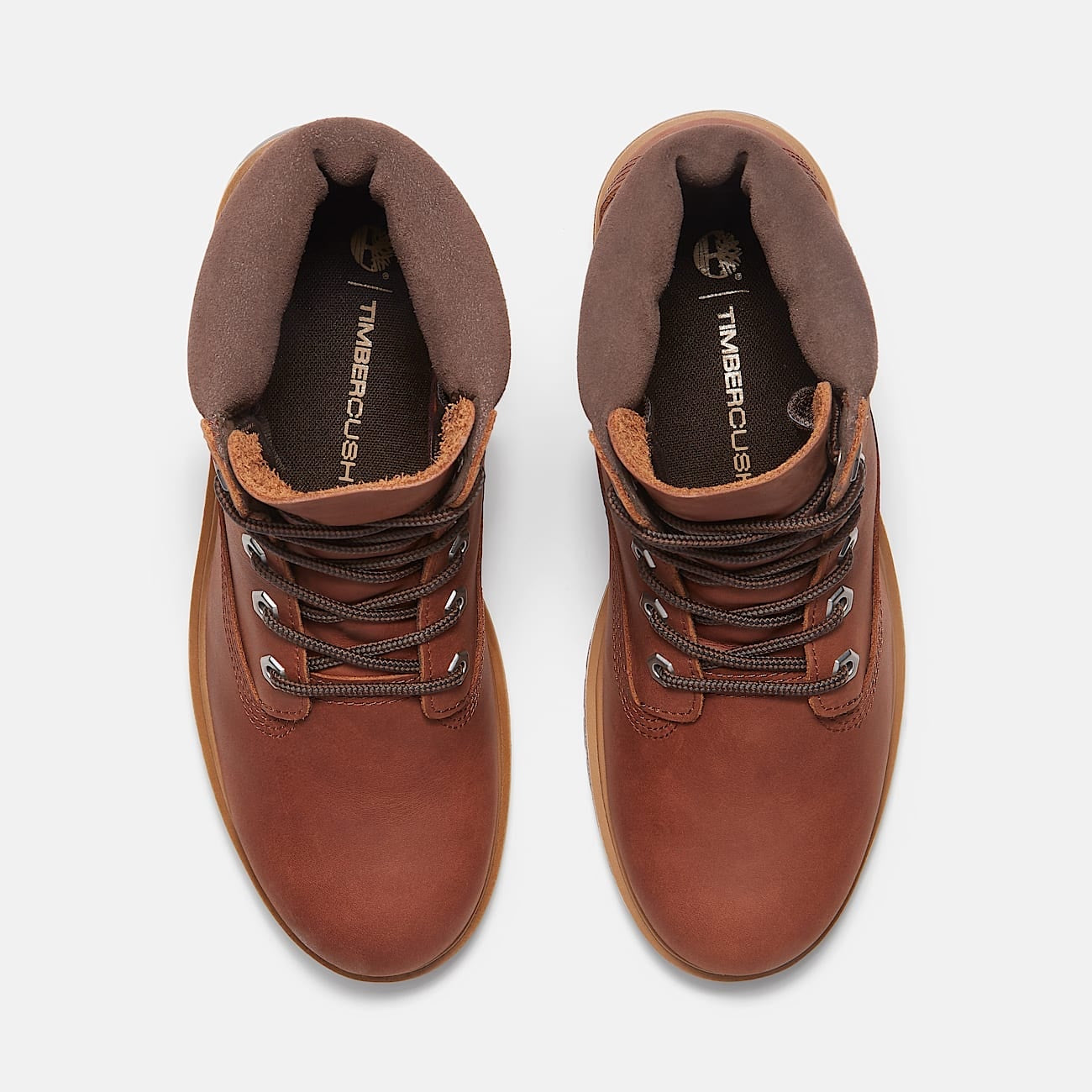 TIMBERLAND 25 WOMEN'S 5.5 WATERPROOF 6 IN BOOT NIB MEDIUM BROWN FULL-GRAIN