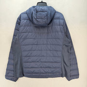 EDDIE BAUER MEN'S XLARGE DOWN PUFFER JACKET HOODED GRAY NWT