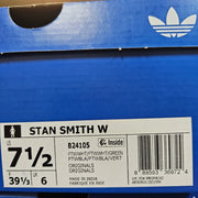 ADIDAS WOMEN'S 7.5 ORIGINAL STAN SMITH WHITE GREEN SNEAKER B24105 LEATHER