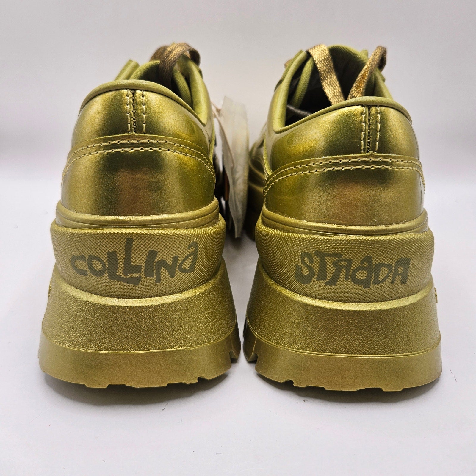 VANS X COLLINA STRADA WOMEN'S 7.5 GOLD OLD SKOOL VIBRAM CASUAL SNEAKERS NWOB
