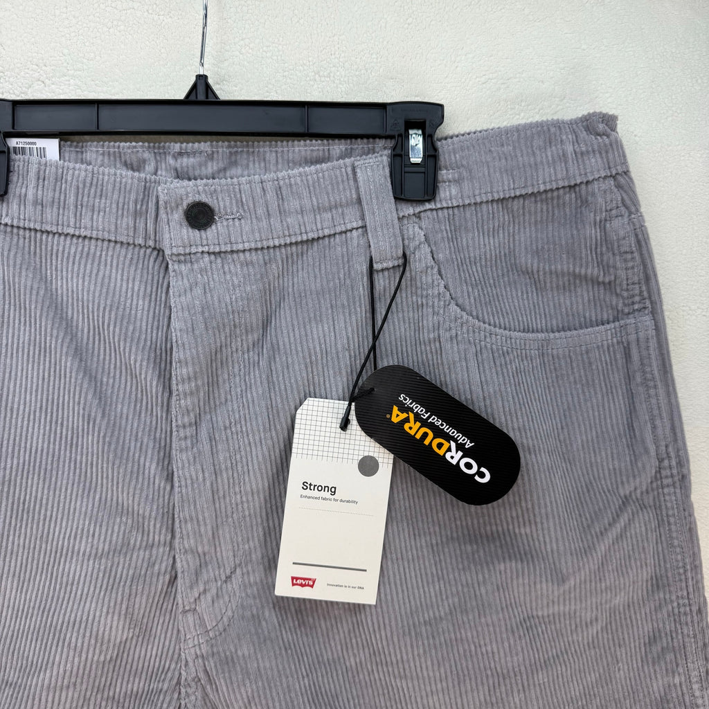 LEVI'S SIZE 44 CORDUROY SHORTS GREY CORDURA NWT