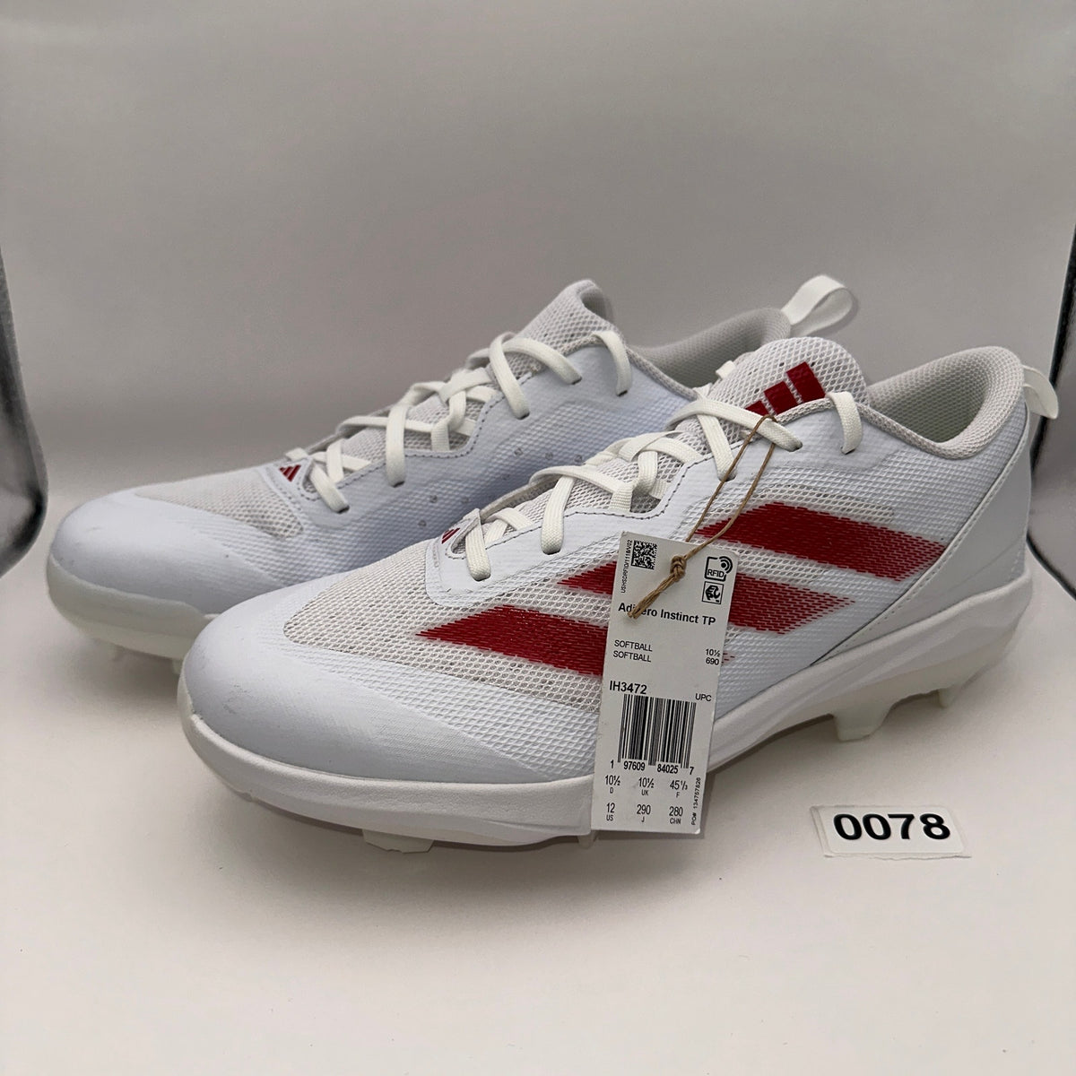 Adidas Adizero Instinct TP IH3472 White/Red Size 12