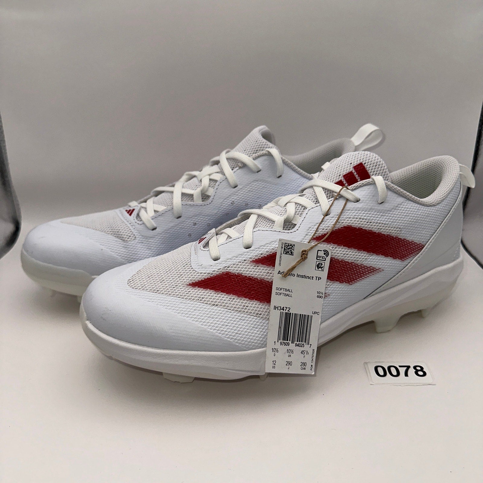 Adidas Adizero Instinct TP IH3472 White/Red Size 12
