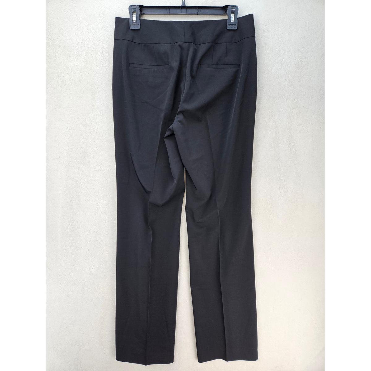 TAHARI WOMEN'S 6 BLACK CAREER DRESS PANTS FLAT FRONT STRAIGHT LEG TROUSER NWT