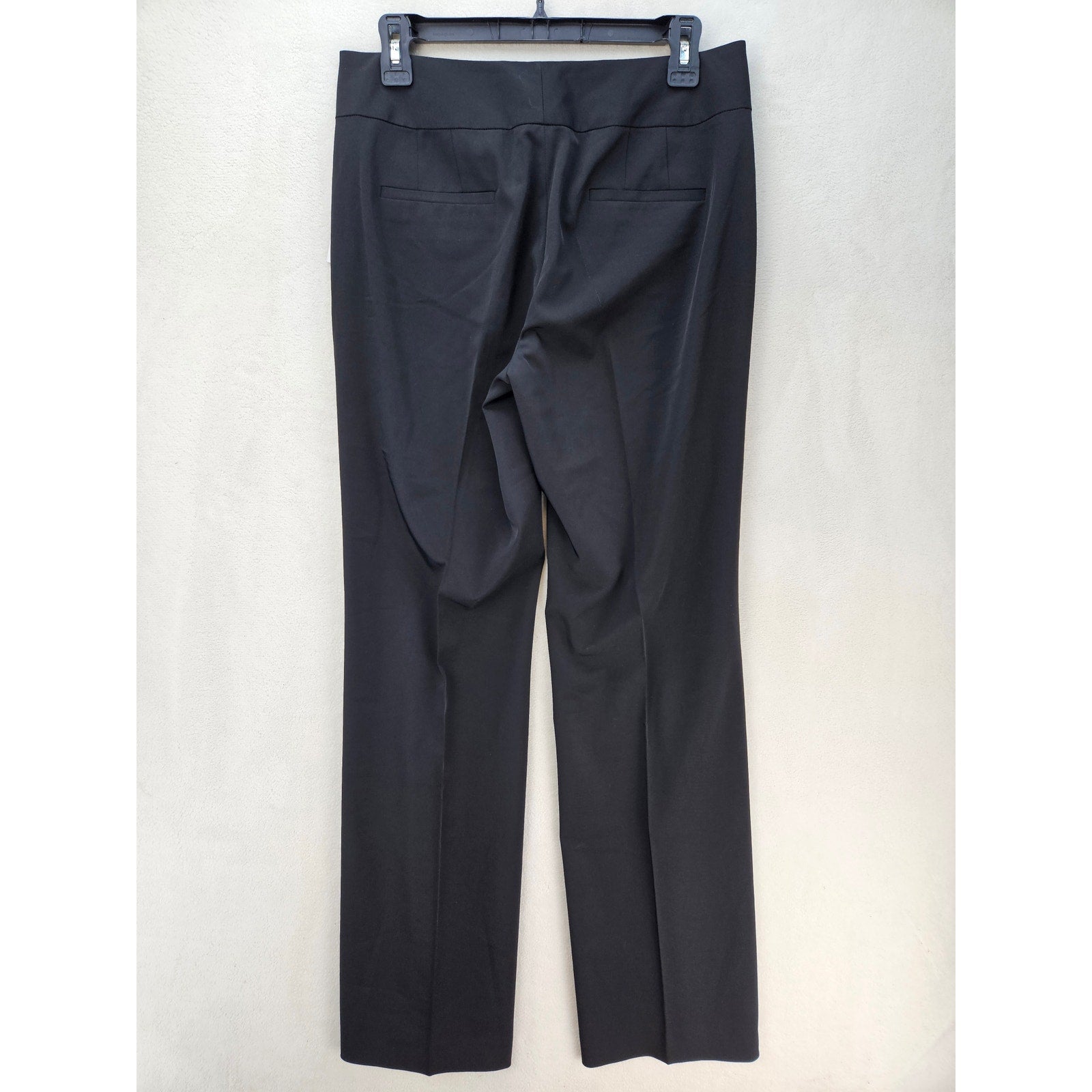 TAHARI WOMEN'S 6 BLACK CAREER DRESS PANTS FLAT FRONT STRAIGHT LEG TROUSER NWT