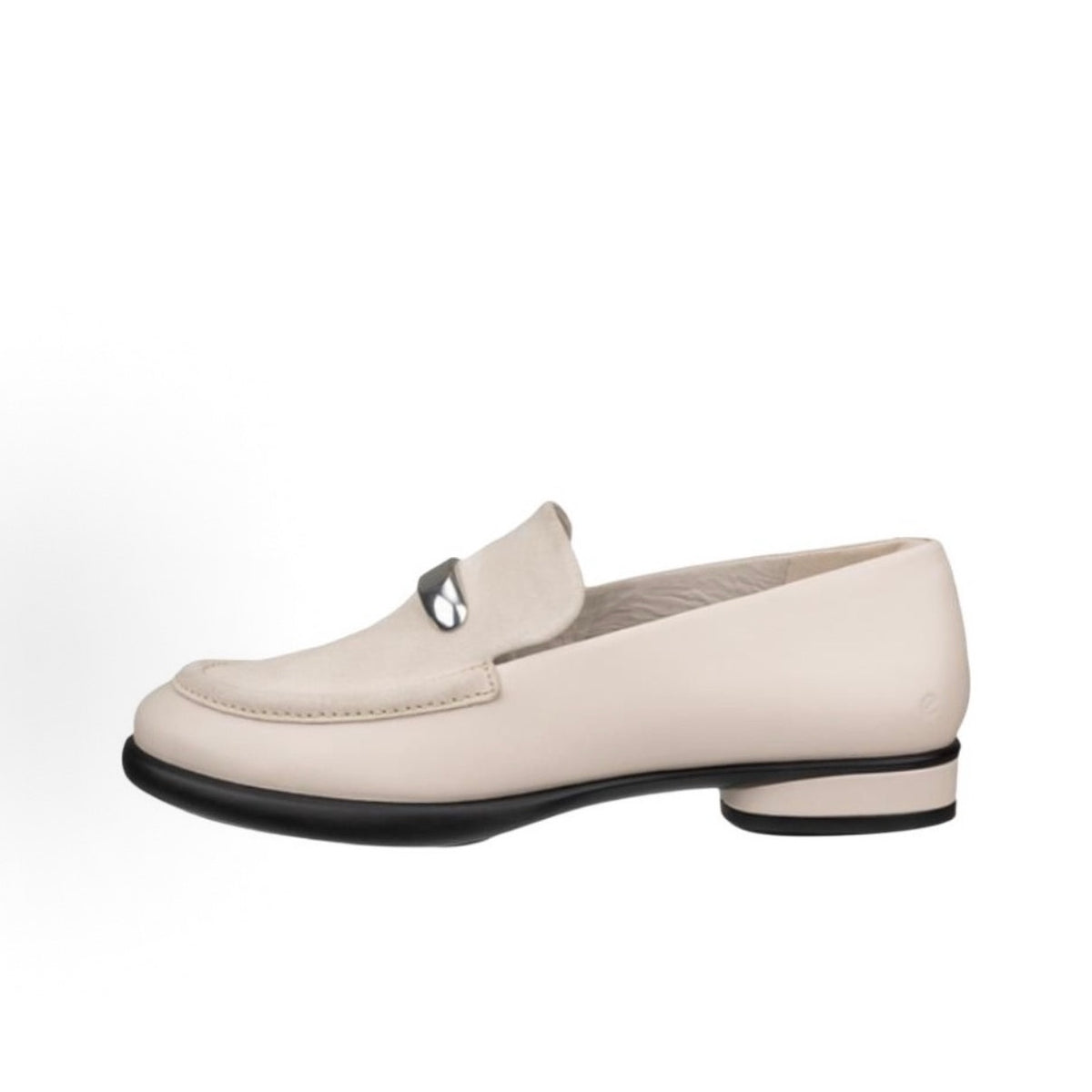 ECCO WOMEN'S 41 SCULPTED LX LIMESTONE BEIGE LEATHER LOAFER NIB 22231359113