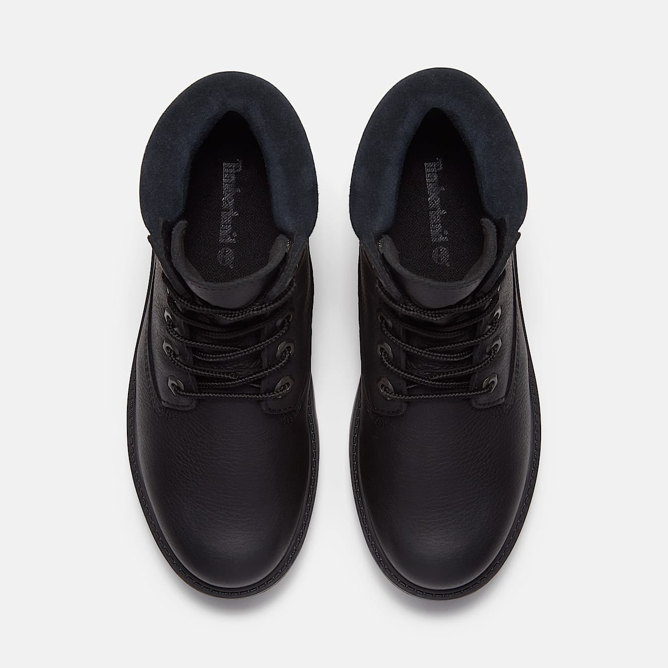 TIMBERLAND WOMEN'S 6 STONE STREET 6 INCH LACE WATERPROOF BLACK FULL GRAIN NIB
