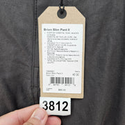 PRANA MEN'S 40X30 BRION SLIM PANT II DARK IRON NWT CARGO HIKING PANTS
