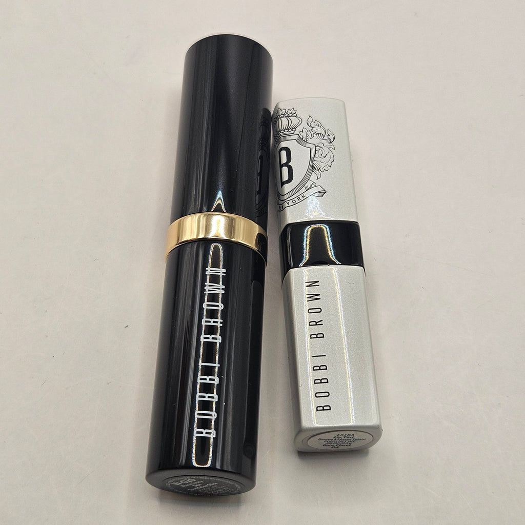 BOBBI BROWN LIP TINT BARE CLARET 04 + SKIN FOUNTATION STICK W026 WARM IVORY NIB