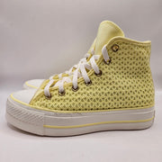 CONVERSE WOMEN'S 6.5 CHUCK TAYLOR ALL STAR LIFT HI PLATFORM LEMON SLUSHY A14967C