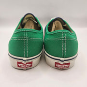VANS MEN'S 9.5 AUTHENTIC PRIMARY NAVY GREEN SUEDE CANVAS NWOB LOW TOP SNEAKER
