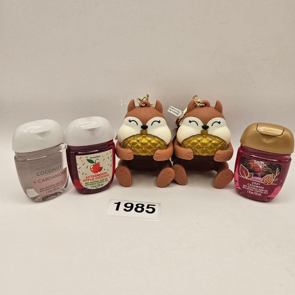 BODY & BODY WORKS SMILEY SQUIRREL POCKETBAC(2) + 3 GELS INCLUDED NEW