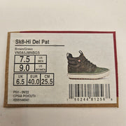 VANS MEN'S 7.5 SK8-HI DEL PATO MTE-2 UTILITY BOOTS BROWN GREEN NWOB WATERPROOF