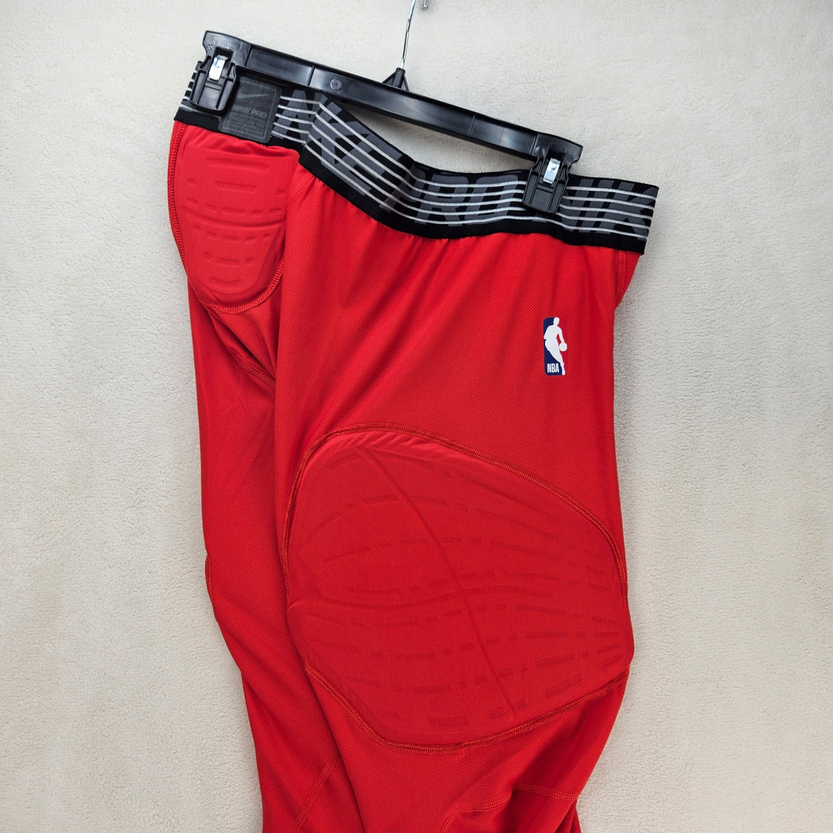 NIKE MEN'S 3XL TALL NBA PRO RED HYPERSTRONG COMPRESSION PADDED BASKETBALL TIGHTS