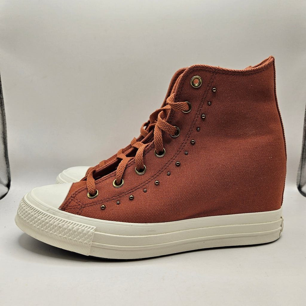 CONVERSE WOMEN'S 11 CTAS WEDGE PLATFORM STUDDED RUGGED ORANGE A15107C NWOB