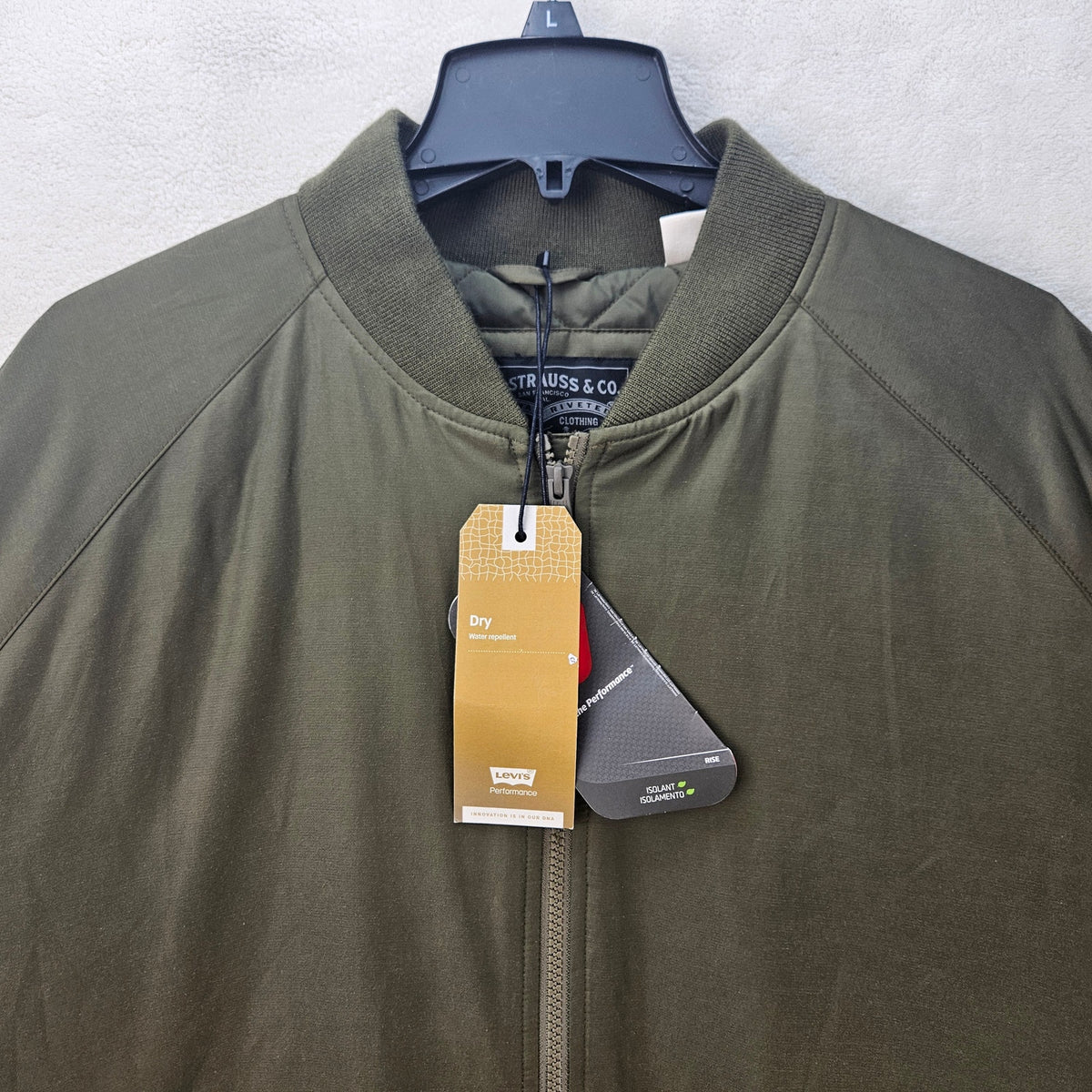 LEVI'S MEN'S XXL FILBERT FLIGHT JACKET OLIVE NIGHT GREEN A44180009 RELAXED FIT